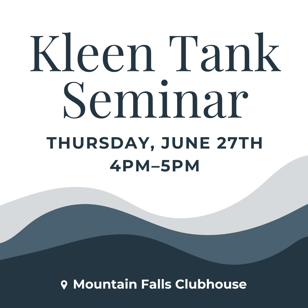 Kleen Tank Seminar