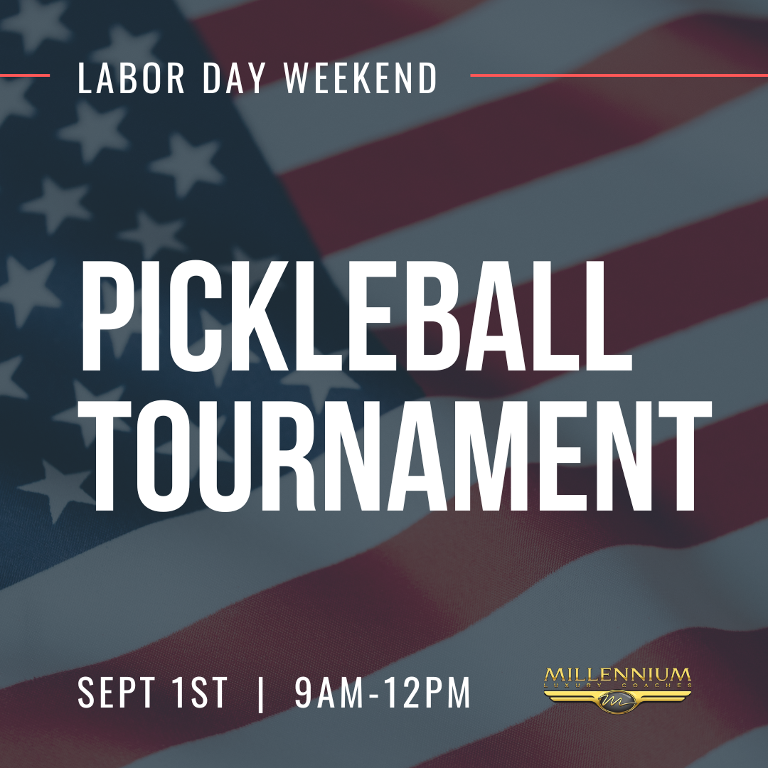 Pickleball Tournament - Sponsored by Millennium Luxury Coaches